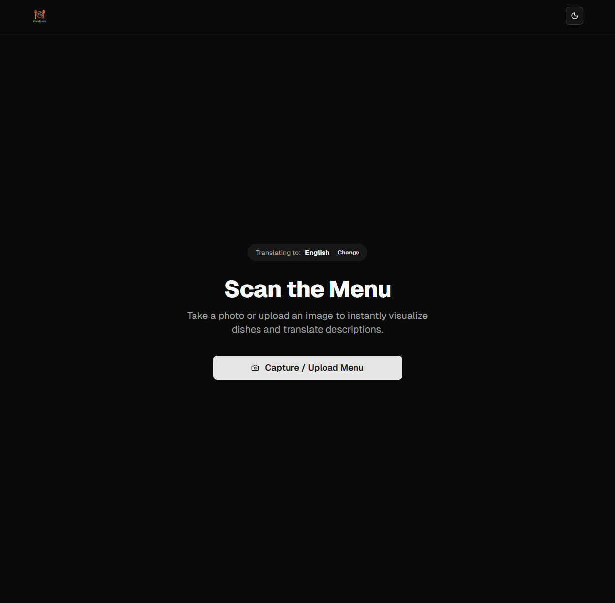 FoodLens screenshot