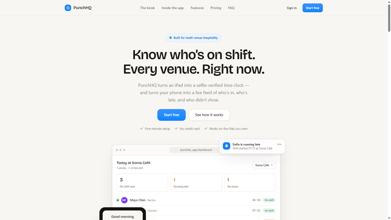 PunchHQ screenshot